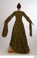  Photos Woman in Historical Dress 26 16th century Historical Clothing a poses whole body yellow dress 0005.jpg